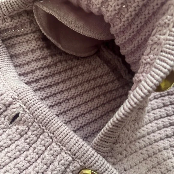 NEW Ba&sh Bash Gaspard Tweed Cardigan Jacket In Purple Lilac | size  2 / M - Picture 12 of 13